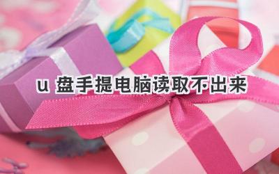 u盤手提電腦讀取不出來(lái)
