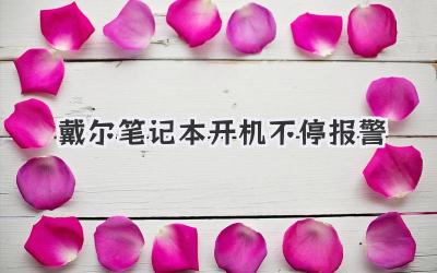 戴爾筆記本開機(jī)不停報(bào)警