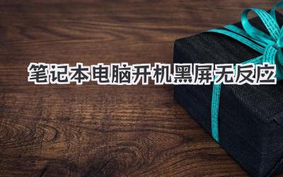 筆記本電腦開機黑屏無反應