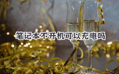 筆記本不開機可以充電嗎