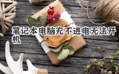 筆記本電腦充不進電無法開機