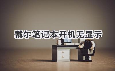 戴爾筆記本開機(jī)無顯示