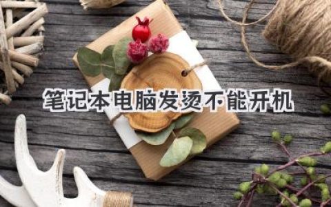 筆記本電腦發(fā)燙不能開機：別慌！自救指南來了！