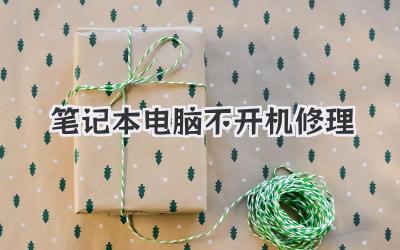 筆記本電腦不開機修理